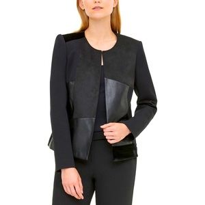 Calvin Klein Black Faux Suede Jacket
